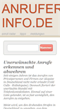 Mobile Screenshot of anrufer-info.de